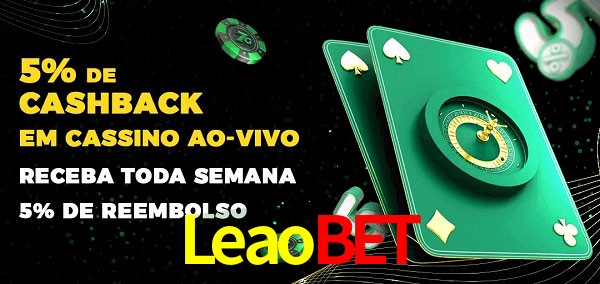 Promoções do cassino ao Vivo Leaobet